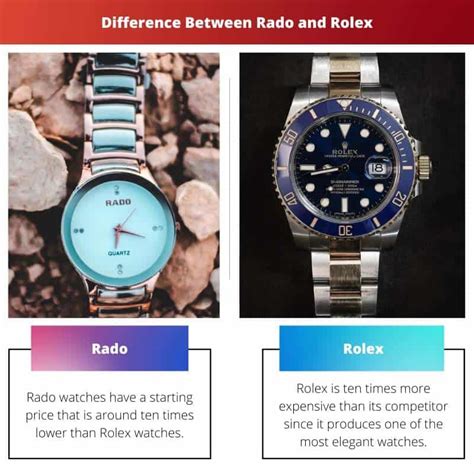 rado vs rolex|rado watches.